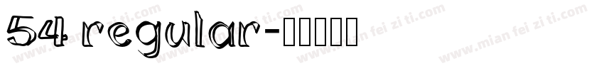 54 regular字体转换